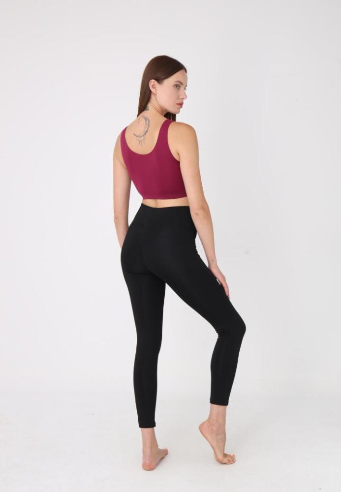 Bustieră Lejeră cu Bretele Late – Fără Push-up,Culoare Bordo,Engros